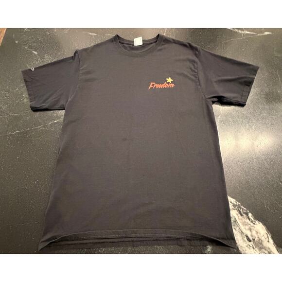 Crazy Shirts Hawaii Original Men's Graphic Tee - Palm Trees USA Flag black Med - Picture 2 of 12